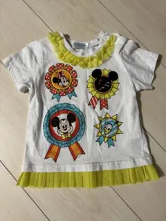 【90サイズ】ディズニー・ミッキーミニードナルド誕生日Tシャツ