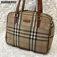 良品✨ バーバリーロンドン ショルダー トートバッグ ノバチェックシャドーホース
