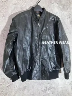 ☘️ LEATHER WEAR ヴィンテージ レザー ジャケット ブルゾン 90'