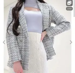 MERCURYDUO オリジナルツイードテーラードジャケット