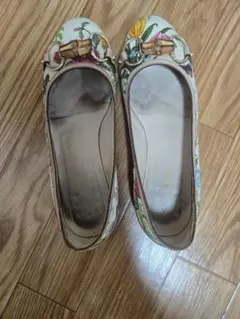 GUCCI グッチ フローラ バンブー ホースビット バレエシューズ 35Cのサムネイル