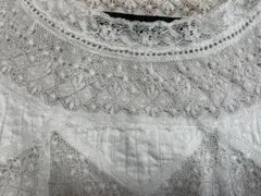ZARA WOMAN  コットンとレースのトップス　海外購入