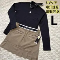 L 新品23100円　アディダスゴルフ　春夏　シャツ&スカートセットアップ