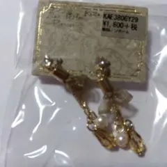 新品　ゴールドトーン 樹脂イヤリング