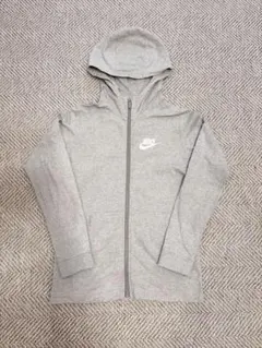 L(ジュニア)　NIKE グレー フード付きパーカー