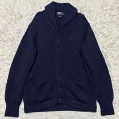 ポロラルフローレン　カーディガン　ショールカラー　　クルミボタン　ポニー