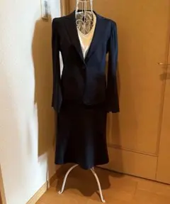 23区■洗える・スカートスーツ■38サイズ■ネイビー■仕事セレモニー　春→夏