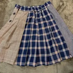 チェックスカート