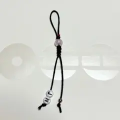 ハンドメイド ビーズストラップ BTS アミボム風 ピンク