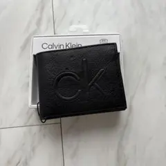 Calvin Klein 折りたたみ財布　カルバンクラインCK ブラック
