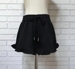 美品✨ フリル裾ショートパンツ 地雷 量産型 セットアップ ダークコア