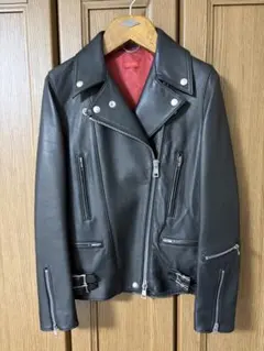 【最終価格】『美品』トゥモローランド　本革ラムレザージャケット セール】 【別注】DENIM×TOMORROWLAND ラムレザーダブル