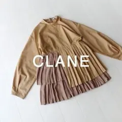 美品 CLANE 2,4万円 チュールのバルーンスリーブブラウス クラネ 540