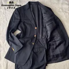 ✨️美品✨️ エルメネジルドゼニア スーツ 金ボタン Lサイズ セットアップ