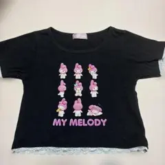 MY MELODY 半袖Tシャツ ブラック