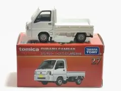 トミカプレミアム 27　スバル サンバー　発売記念仕様　白　開封品のサムネイル