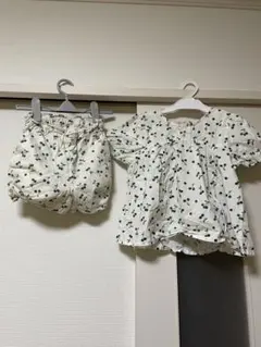 petitmain さくらんぼ柄 セットアップ 120cm