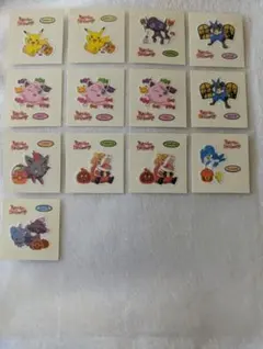 ㉙ポケモンパン デコキャラシール まとめ売り▼第213弾 ハロウィン 蓄光