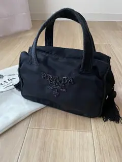PRADA ビーズ装飾 ブラックトートバッグ Yahoo!オークション -「プラダビーズバッグ」の落札相場・落札価格
