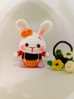 あみぐるみ　うさぎ　ハロウィン　ハンドメイド