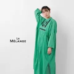 新品☆Le Melange ル メランジュ インドコットン ボイル 刺繍 ワンピのサムネイル