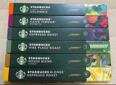 【6種60杯分】 スターバックス ネスプレッソ専用カプセル コーヒー