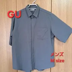 GU メンズ 半袖シャツ グレー M