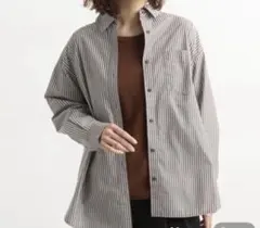 studio CLIP ストライプシャツ　BIG