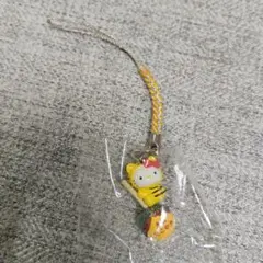 【新品未使用】ご当地キティ　根付ストラップ　大阪限定　たこやき　トラ