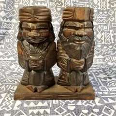 昭和レトロ アイヌ 郷土玩具 伝統 木彫 彫刻 ニポポ 人形