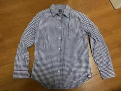 GAP ギャップ 長袖シャツ ギンガムチェック パープル