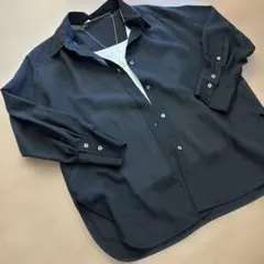 値下げ ユナイテッドアローズ リラクシング シアーブラックシャツ 美品