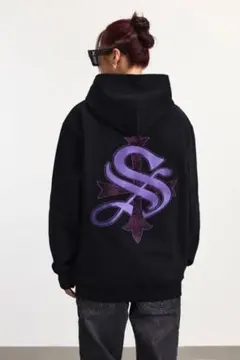 (美品)SUPPLIER サプライヤー　フーディ紫 XL