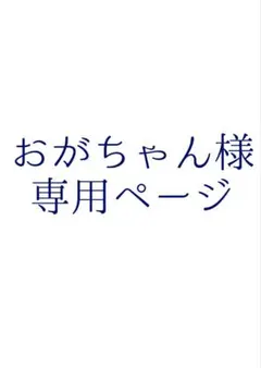 おがちゃん様 専用ページ