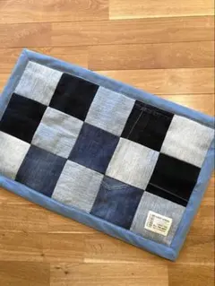 デニム玄関マット　740×470