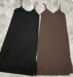 GU キャミソールワンピース 2色セット