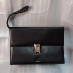 セ*ル様 dunhill レザークラッチバッグ 自立可能
