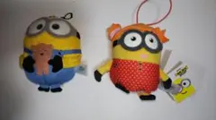 ミニオン ぬいぐるみセット ストラップ付き（２体セット）