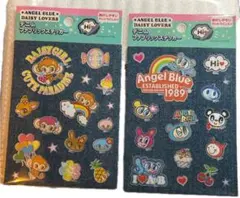 エンジェルブルー デイジーラバーズ デニムファブリックステッカー デニムシール