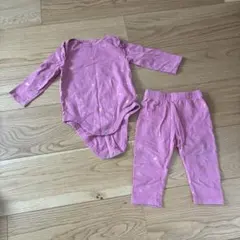 baby GAP ピンクロンパースとパンツセット 6-12ヶ月