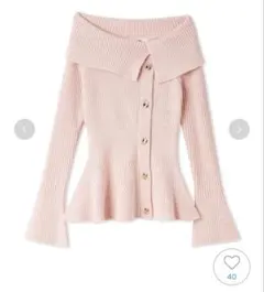 【新品未使用タグ付】SNIDEL ペプラムニットプルオーバー ピンク