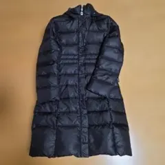 courrèges ダウンロングコート ブラック　クリーニング済み