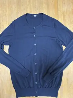 【UNIQLO】エクストラファインメリノクルーネックカーディガン　Lサイズ