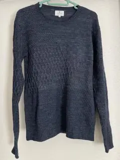 LANVIN en Bleu ランバンオンブルーニット セーター ネイビー 毛