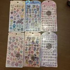 サンリオシール　23枚セット　ぷくキラ　ドロップジェリー　クリア　ハッピーフォン サンリオシール 23枚セット ぷくキラ ドロップジェリー クリア