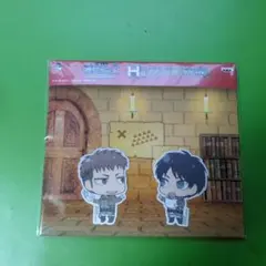 進撃の巨人　サテンステッカー　エレン　ジャン　一番くじ
