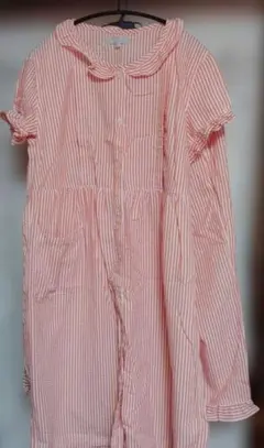 ElfinDoll オレンジと白のストライプ マタニティパジャマ　上下