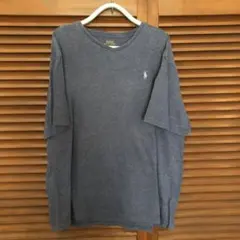 Polo Ralph Lauren ネイビー Vネック Tシャツ XL