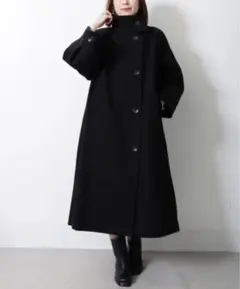 NUJOH ロングオーバーコート ブラック M - メルカリ