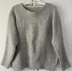 オペークドットクリップ ケーブル セーター